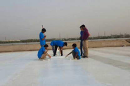 Cubierta industrial de concreto en India